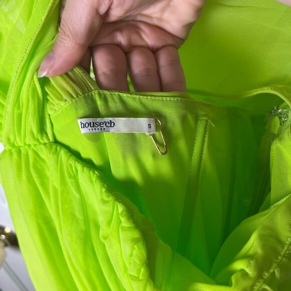 House of CB Neon Green Mini Dress - Picture 7 of 9